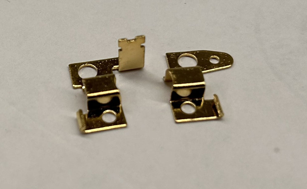 Gold Plated Horizontal Brush Hoods -DMW0093- Price is for one pair