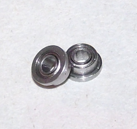 ABEC 7 - 3/32 Axle Ball Bearings - Flanged and Shielded - One each
